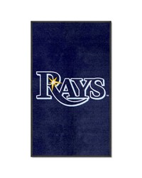 Tampa Bay Rays 3x5 Logo Mat Portrait by   