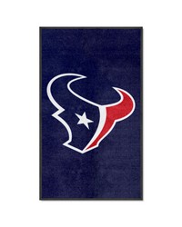 Houston Texans 3X5 HighTraffic Mat with Durable Rubber Backing  Portrait Orientation Navy by   