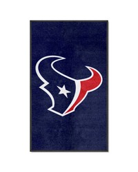 Houston Texans 3X5 HighTraffic Mat with Durable Rubber Backing  Portrait Orientation Navy by   