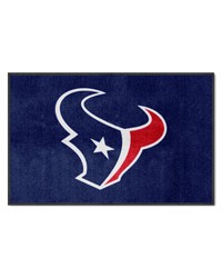 Houston Texans 4X6 HighTraffic Mat with Durable Rubber Backing  Landscape Orientation Navy by   
