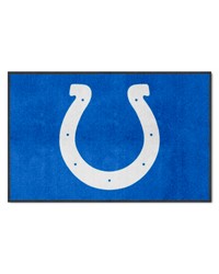 Indianapolis Colts 4X6 HighTraffic Mat with Durable Rubber Backing  Landscape Orientation Blue by   