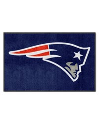 New England Patriots 4X6 HighTraffic Mat with Durable Rubber Backing  Landscape Orientation Navy by   