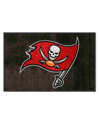 Tampa Bay Buccaneers 4x6 Logo Mat Landscape by   