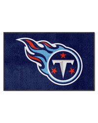 Tennessee Titans 4X6 HighTraffic Mat with Durable Rubber Backing  Landscape Orientation Navy by   