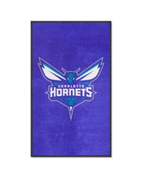 Charlotte Hornets 3X5 HighTraffic Mat with Durable Rubber Backing  Portrait Orientation Purple by   