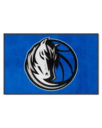 Dallas Mavericks 4X6 HighTraffic Mat with Durable Rubber Backing  Landscape Orientation Royal by   