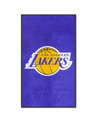 Los Angeles Lakers 3X5 HighTraffic Mat with Durable Rubber Backing  Portrait Orientation Purple by   