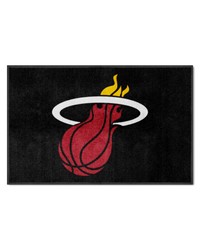 Miami Heat 4X6 HighTraffic Mat with Durable Rubber Backing  Landscape Orientation Black by   