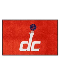 Washington Wizards 4x6 Logo Mat Landscape by   