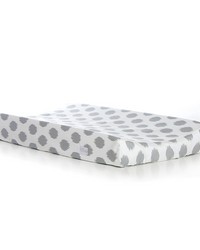 Swizzle Purple Changing Pad Cover Grey Dot by   