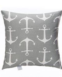 Fish Tales Pillow - Anchor Print by   