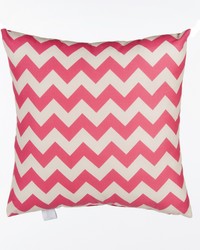 Pippin Pillow  Pink Chevron by   