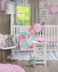 Stella 3Pc Set Includes quilt  sheet crib skirt by   