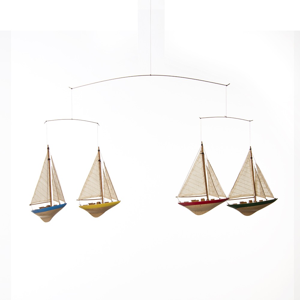 Sailboat Ceiling Mobile 36.5x1.5x12.5 in Accessories