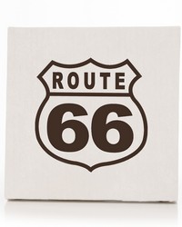 Traffic Jam Wall Art  Route 66 brown 14x14x1.5 in  Fabric Covered Canvas by   