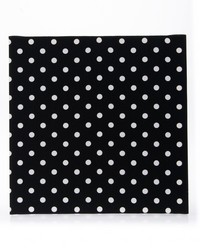 Pippin Wall Art  Black  White Dots 14x14x1.5 in  fabric covered by   
