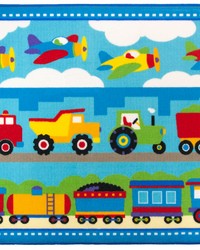 Olive Kids Trains, Planes, Trucks 39x58 Rug by   