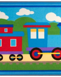 Olive Kids Trains, Planes, Trucks 31.5x45 in. Rug by   
