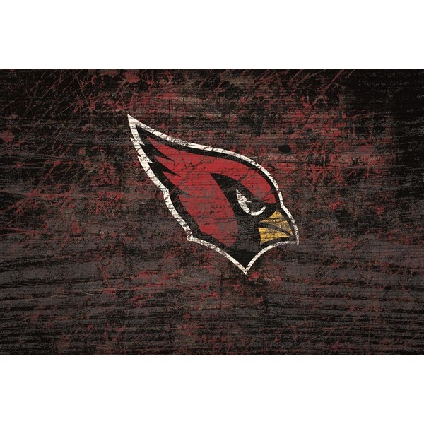 Fan Creations Arizona Cardinals Sweet Home Wall Decor - Distressed Wood Look Sign, 6x12 Inches, Officially Licensed