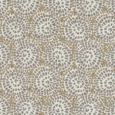 Duralee 15636 15 Grey in 580078 Grey POLYESTER  Blend Circles and Swirls  Fabric