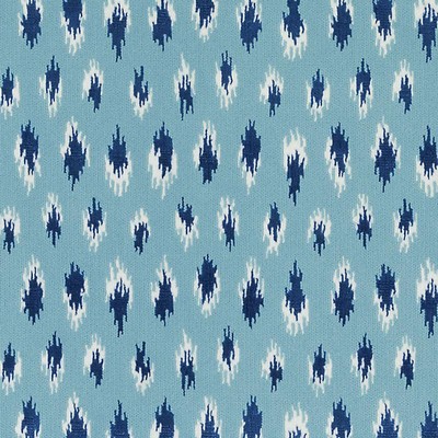 Duralee 15758 11 Turquoise in 3015 Blue Polyester  Blend Abstract   Fabric