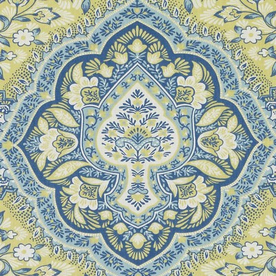 Duralee DE42569 542 BLUE YELLOW in WHITMORE TRADITIONAL EXCL PRNT Yellow Multipurpose COTTON  Blend