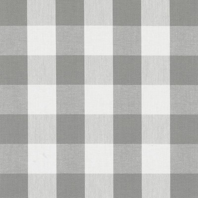 Duralee 32800 388 Iron in 3000 Grey Cotton Large Check  Check   Fabric