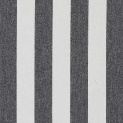 Duralee 32809 295 Black/white in 3001 White Cotton Striped   Fabric