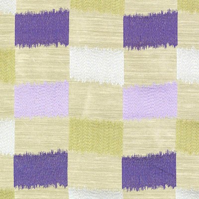 Duralee 32851 694 Purple/sage in 3002 Purple Polyester Squares   Fabric