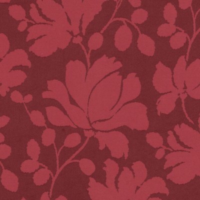Duralee 32860 338 Currant in 3010 Red Cotton  Blend Modern Floral  Fabric