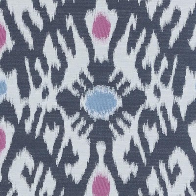 Duralee 32872 5 Blue in 3013 Blue Polyester  Blend Navajo Print   Fabric