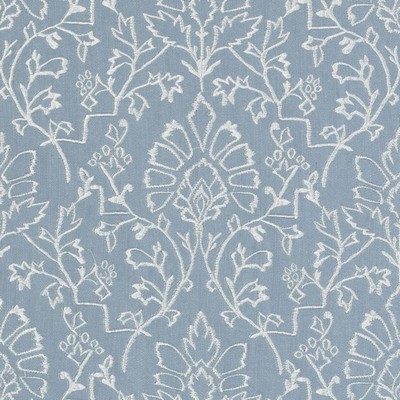 Duralee SA61504 5 BLUE in AMERICAN CROSSROAD PRINT&WOVEN Blue Upholstery COTTON  Blend