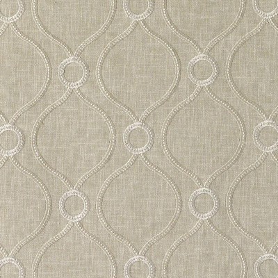 Duralee DA61386 281 SAND in SNOW-OYSTER-COCONUT Brown Drapery POLYESTER  Blend
