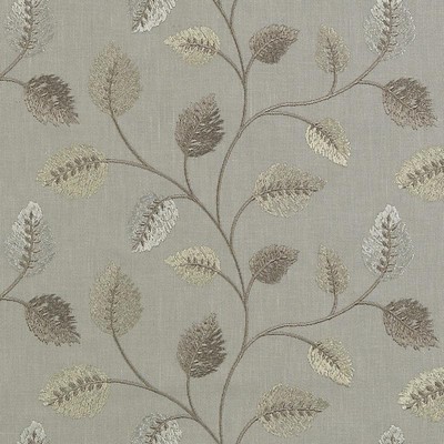 Duralee DA61193 296 PEWTER in AVALON EMBROIDERIES COLLECTION Silver Drapery VISCOSE  Blend