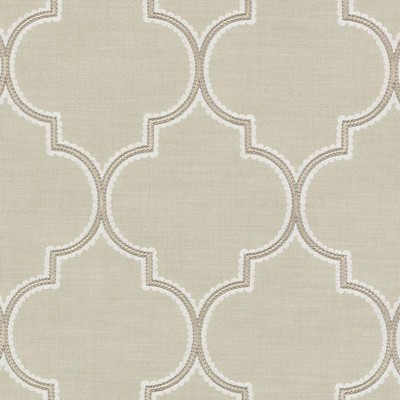 Duralee DA61701 281 SAND in EASTHAM EMBROIDERIES Brown Drapery VISCOSE  Blend
