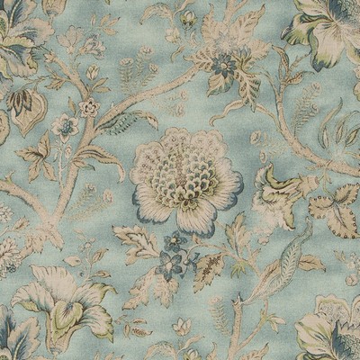 Duralee DP61893 157 CHAMBRAY in KENSINGTON PRINT COLLECTION Blue Upholstery COTTON  Blend