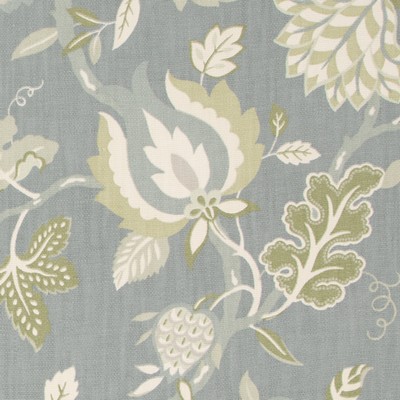 Duralee DP61896 562 PLATINUM in KENSINGTON PRINT COLLECTION Silver Upholstery COTTON  Blend