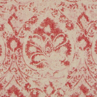 Duralee DP61899 181 RED PEPPER in KENSINGTON PRINT COLLECTION Red Upholstery LINEN  Blend