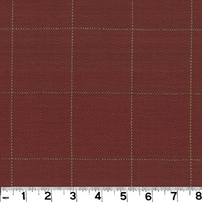 Roth and Tompkins Textiles Copley Square Cardinal Red NA COTTON Check 