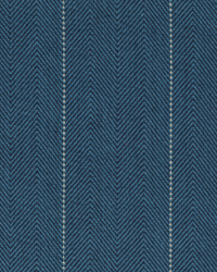Copley Stripe Cobalt by  Roth and Tompkins Textiles 
