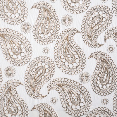 Telafina Deveaux 307 Akita TELAFINA SEASON XIV DL7307 Beige Drapery SILK
EMB-  Blend Crewel and Embroidered  Classic Paisley  Modern and Contemporary Silk  Fabric