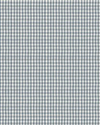Fine Linen Check Dark Blue by   