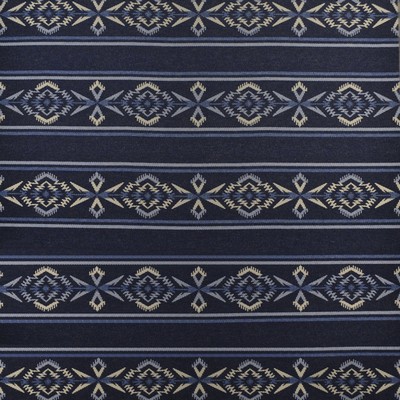Ralph Lauren Arrowhead Stripe Blanket Night Sky in THE RANCH Blue Multipurpose Wool  Blend Ethnic and Global Navajo Print Wool 