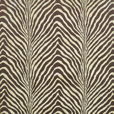 Ralph Lauren Bartlett Zebra Chestnut in PALAZZO Brown Viscose  Blend Animal Print Animal Print Velvet Contemporary Velvet 