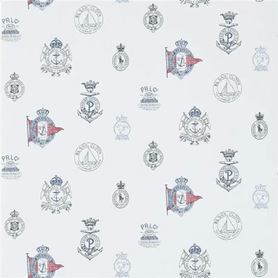 Ralph Lauren Wallpaper Rowthorne Crest Captain Blue in ARCHIVAL PAPERS Design Style: 