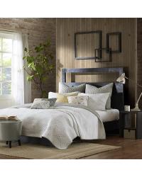 Pacific 3 Piece Coverlet Full Queen Taupe Set by   