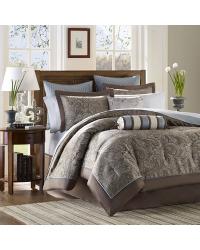 Madison Park Aubrey Comforter Set Queen Blue by   