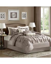 Madison Park Laurel Comforter Set Queen Taupe by   