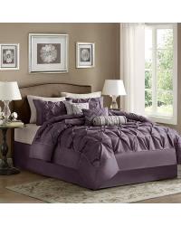 Madison Park Laurel Comforter Set Queen Purple by   