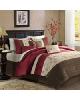 Olliix Madison Park Serene Comforter Set Red